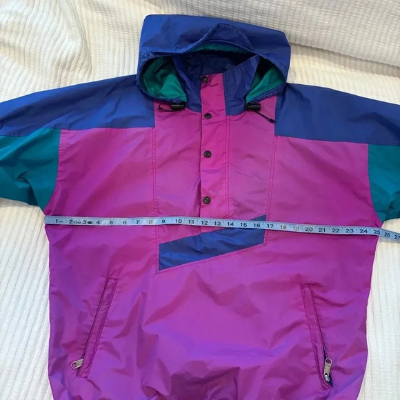 VINTAGE THE NORTH FACE PULLOVER WINDBREAKER JACKET 1990S SIZE MEDIUM MADE IN USA - Picture 13 of 14